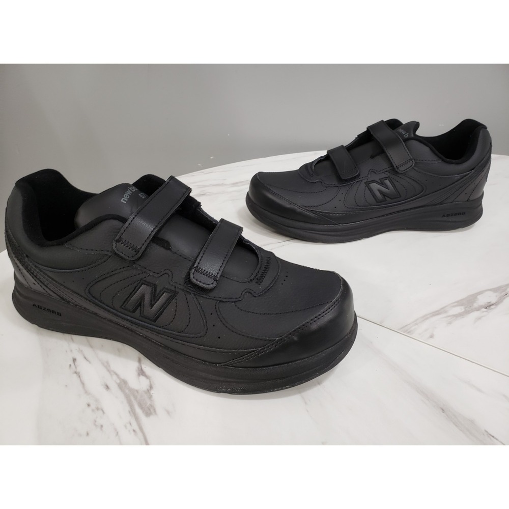 NEW NO BOX SIZE 10.5 New Balance 577 Mens Hook Loop Walking Hook Loop Shoe Black